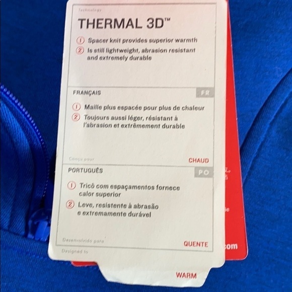 The North Face thermal 3D blue pullover XS NWT - Picture 8 of 11